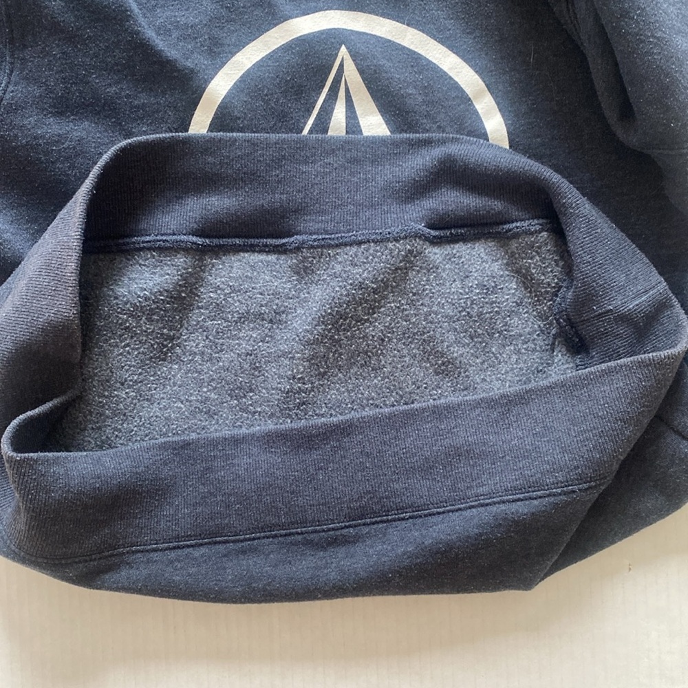 Volcom Dark Blue Hoodie with Logo size - Picture 10 of 10